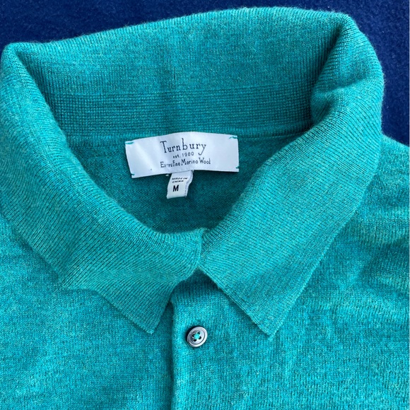 Women’s Medium Turnbury 100% Wool Sweater Polo - Picture 3 of 10